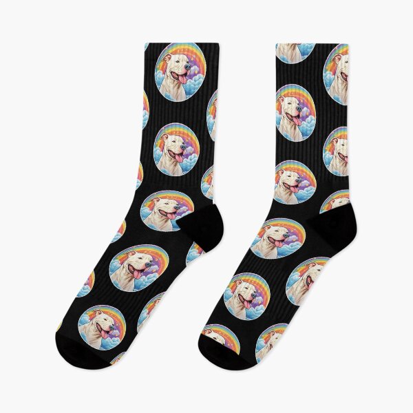 Item preview, Funny Dogo Argentino Colorful Rainbow Cute Mom Dad Kids designed and sold by rafaeltto.
