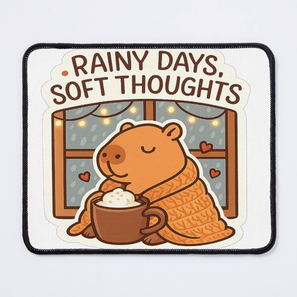 Item preview, Capybara in Rainy Season  designed and sold by RS-Wave.