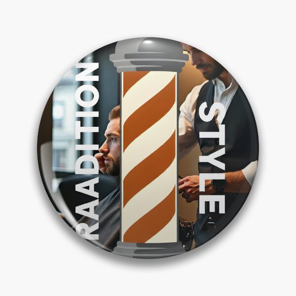 Item preview, Stylized Barber Pole Vector Graphic: Modern Tradition and Style Poster Design designed and sold by Creative-RE.