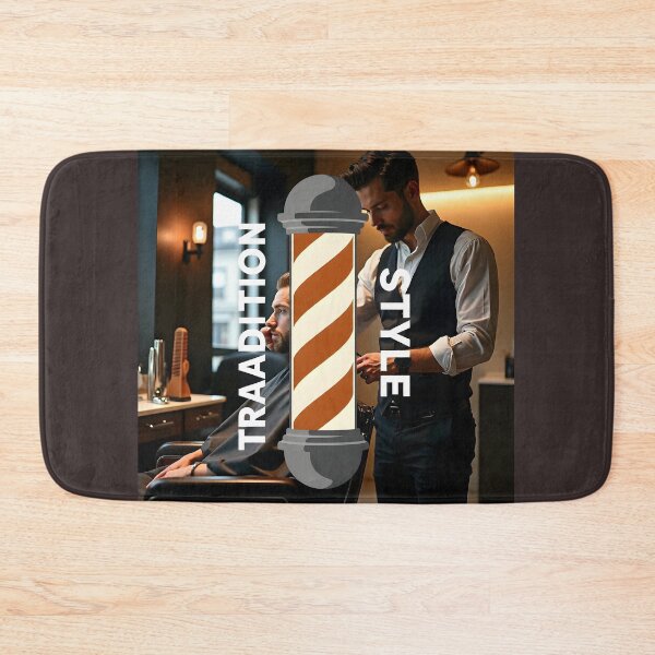 Item preview, Stylized Barber Pole Vector Graphic: Modern Tradition and Style Poster Design designed and sold by Creative-RE.