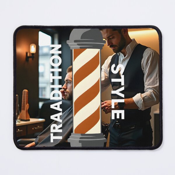 Item preview, Stylized Barber Pole Vector Graphic: Modern Tradition and Style Poster Design designed and sold by Creative-RE.