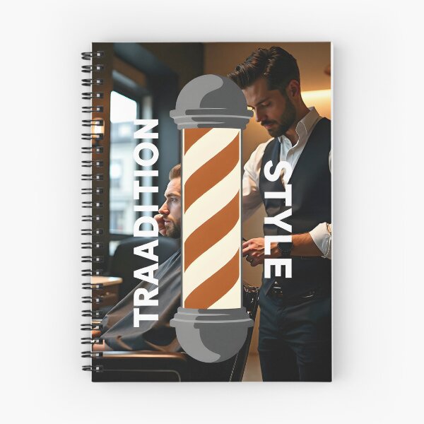 Item preview, Stylized Barber Pole Vector Graphic: Modern Tradition and Style Poster Design designed and sold by Creative-RE.
