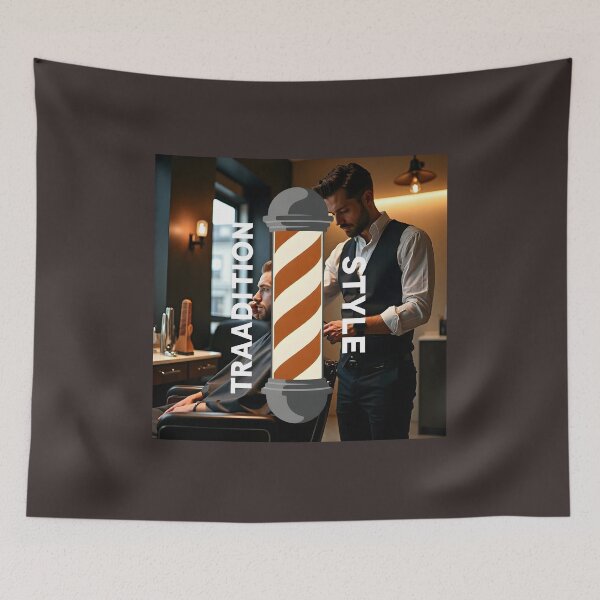 Item preview, Stylized Barber Pole Vector Graphic: Modern Tradition and Style Poster Design designed and sold by Creative-RE.