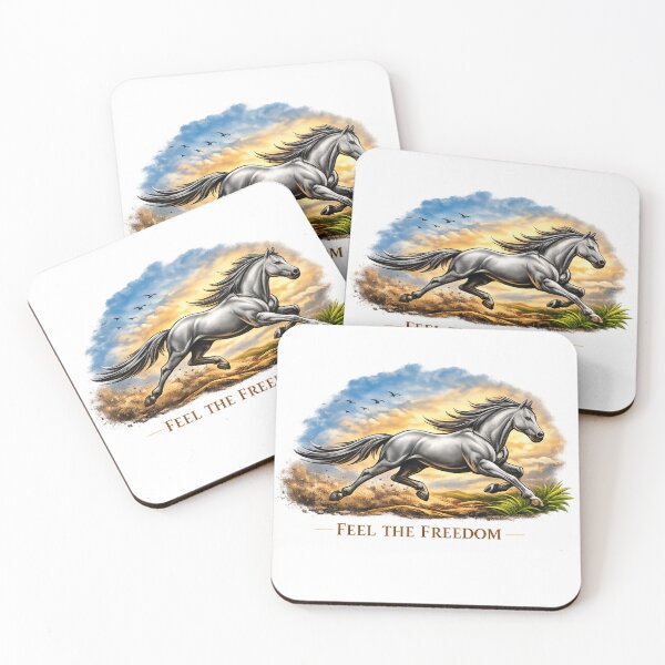 Item preview, Feel the Freedom – Galloping Horse Line Art Design designed and sold by EdgeSphere.