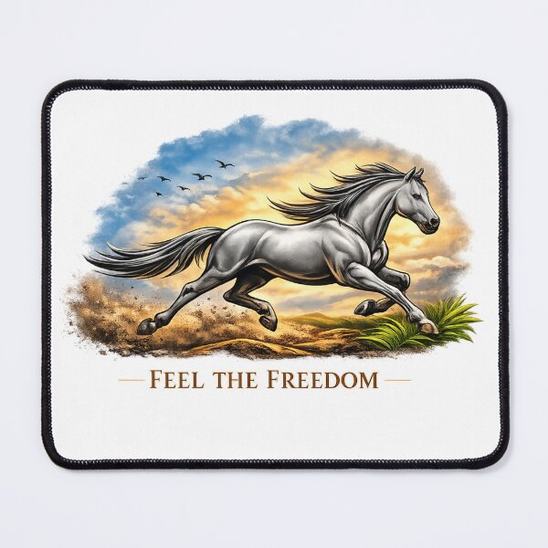 Item preview, Feel the Freedom – Galloping Horse Line Art Design designed and sold by EdgeSphere.