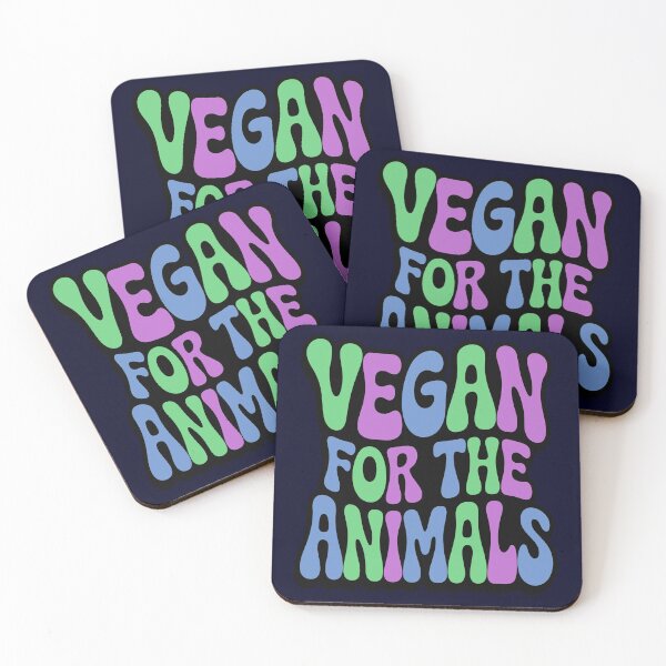 Item preview, Vegan For The Animals - Bright and Fun Colours designed and sold by GreenSlate.