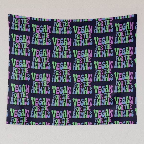 Item preview, Vegan For The Animals - Bright and Fun Colours designed and sold by GreenSlate.