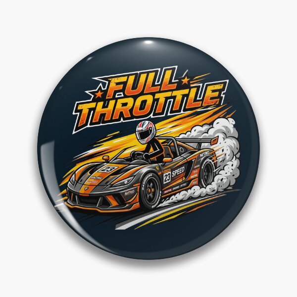 Item preview, Full Throttle Stickman Racing | Minimal Motorsport T-Shirt Design designed and sold by Chroma Dreams .