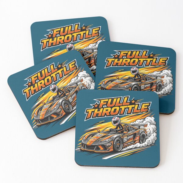 Item preview, Full Throttle Stickman Racing | Minimal Motorsport T-Shirt Design designed and sold by Chroma Dreams .