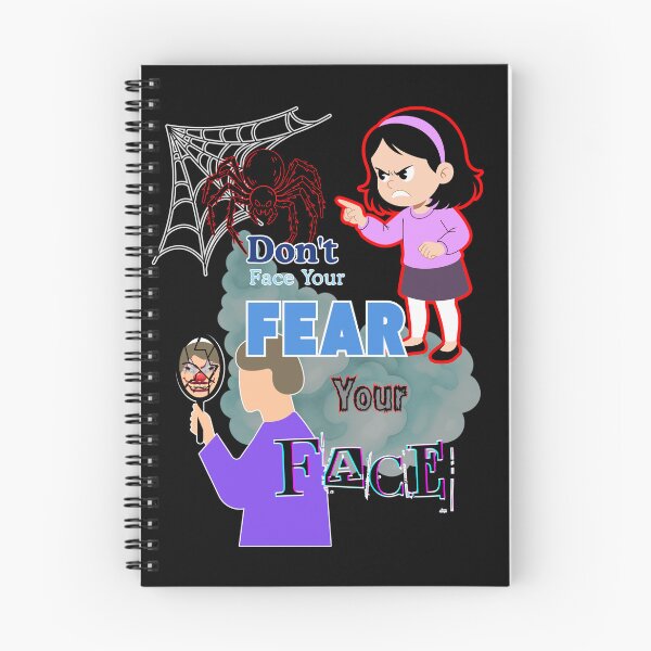 Item preview, Don't Face Your Fear Face Your Face Funny Pun Mirror Clown designed and sold by THMKagutsuchi.
