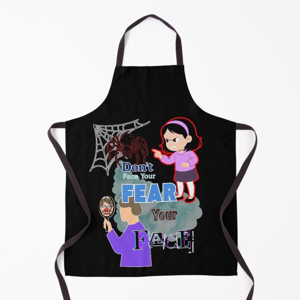 Item preview, Don't Face Your Fear Face Your Face Funny Pun Mirror Clown designed and sold by THMKagutsuchi.