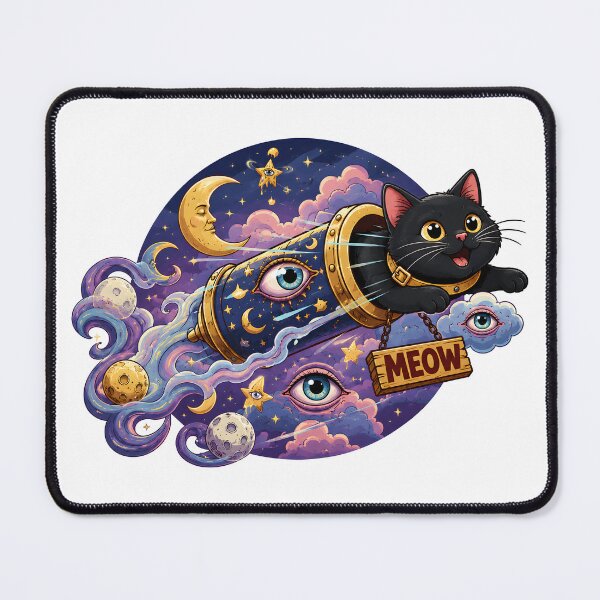 Item preview, surreal cat designed and sold by samilbouhachlaf.