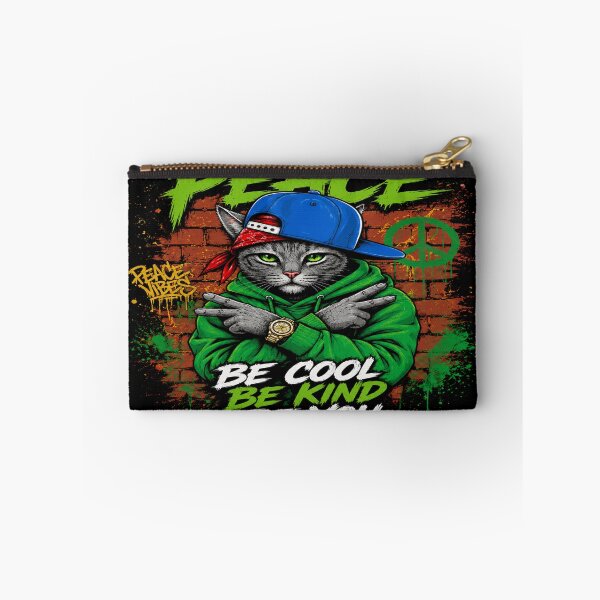 Item preview, Street Peace Cat Graffiti | Be Cool Be Kind Be You designed and sold by ArtoryNest.