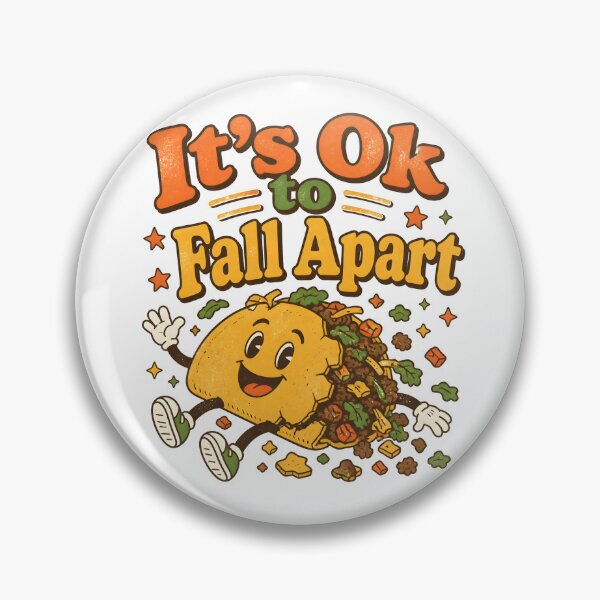 Item preview, It's Ok to Fall Apart Tacos Fall Apart and We Still Love Them Funny Mental Health Taco T-Shirt designed and sold by ShopOnTheTopp.