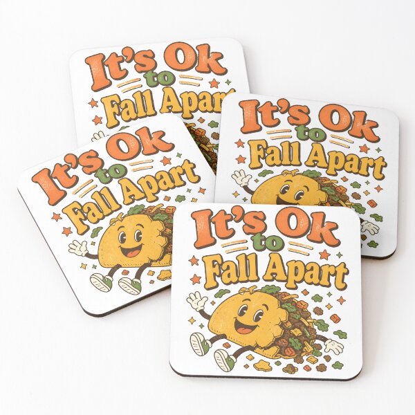 Item preview, It's Ok to Fall Apart Tacos Fall Apart and We Still Love Them Funny Mental Health Taco T-Shirt designed and sold by ShopOnTheTopp.