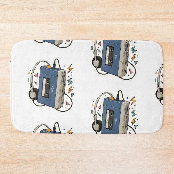 Item preview, Retro 80s Blue Cassette Player Pop Art designed and sold by Sepia soul.