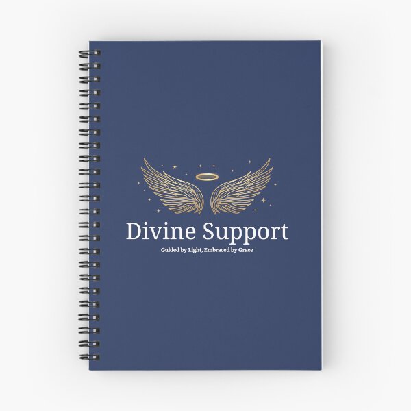 Item preview, Divine Support – Guided by Light, Embraced by Grace Spiritual Typography Design designed and sold by CosmicQuietLab.