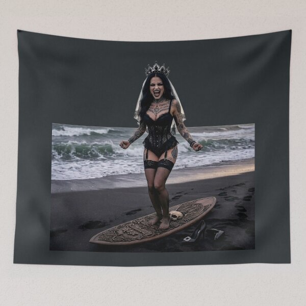 Item preview, Gothic Party Bride Crown Screaming designed and sold by Voodoo Store Paranormal Collections.