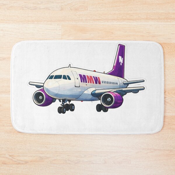 Item preview, Modern Purple Jet Airplane – Minimalist Aviation Art designed and sold by Sepia soul.