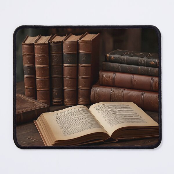 Item preview, Vintage Leather Books and Cozy Library Reading Collection designed and sold by Evergreen Horizon Works.