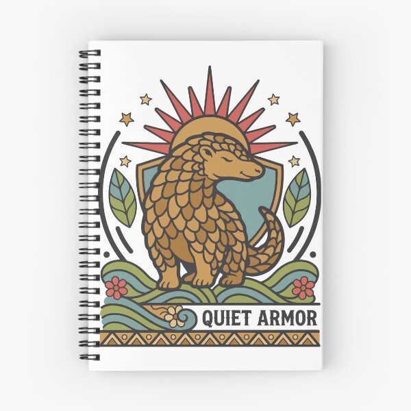 Item preview, Quiet Armor Pangolin Nature Design designed and sold by CutePawCreation.