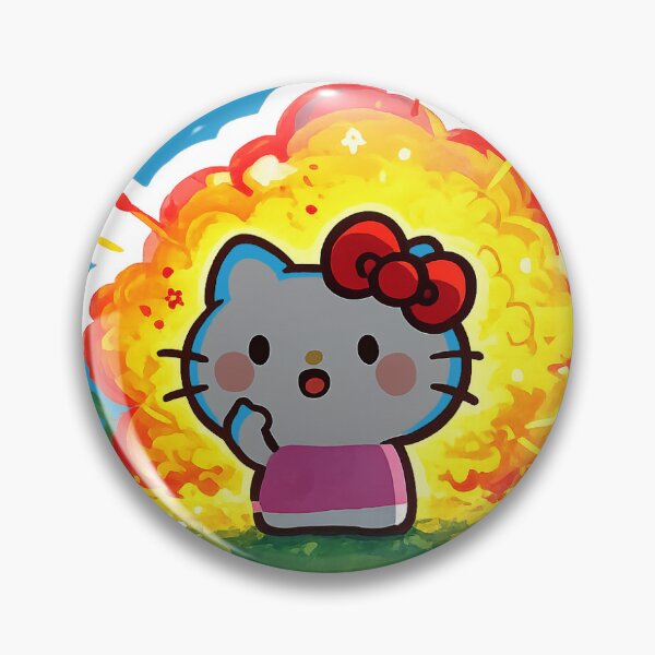 Item preview, Cute Chaos Hello Kitty Explosion Sticker ?? designed and sold by PlushTheory.