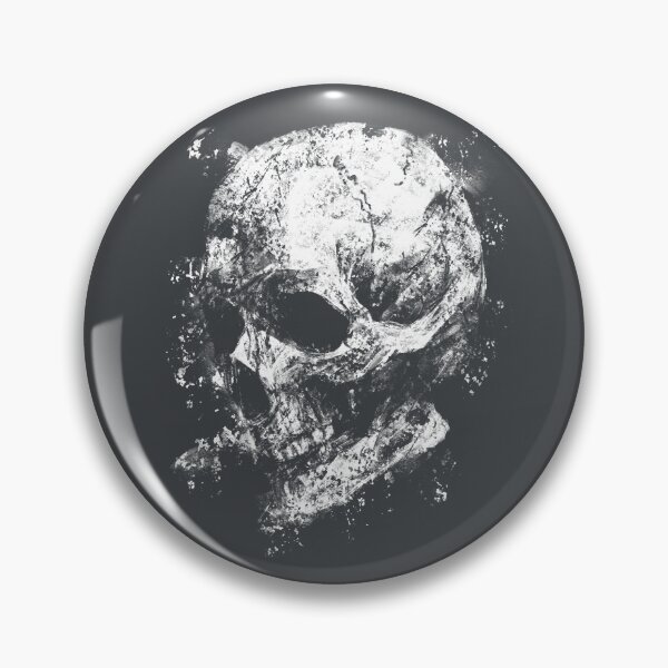 Item preview, Grunge illustration of a human skull designed and sold by drTerrens.