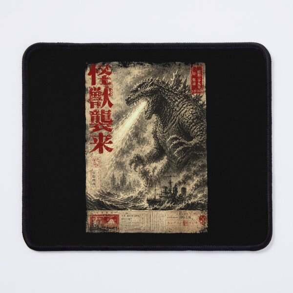 Item preview, Godzilla Ukiyo-e Japanese Monster Art Inspired Kaiju designed and sold by ostenlee.