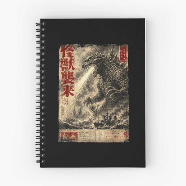 Item preview, Godzilla Ukiyo-e Japanese Monster Art Inspired Kaiju designed and sold by ostenlee.