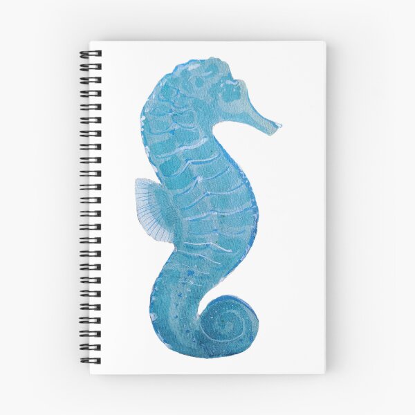 Item preview, Blue Watercolor Seahorse  designed and sold by crystallinesoup.