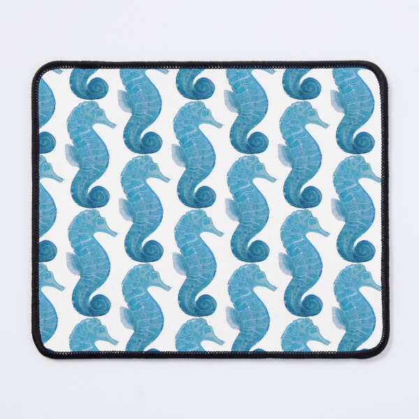 Item preview, Blue Watercolor Seahorse designed and sold by crystallinesoup.