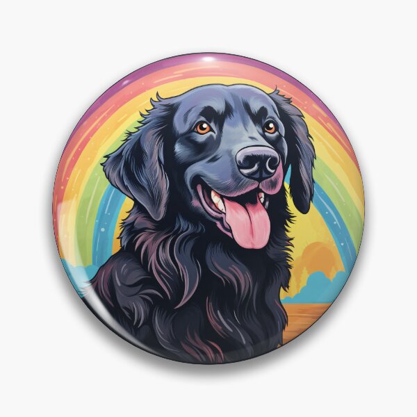 Item preview, Funny Flat Coated Retriever Colorful Rainbow Cute Mom Dad Kids designed and sold by rafaeltto.