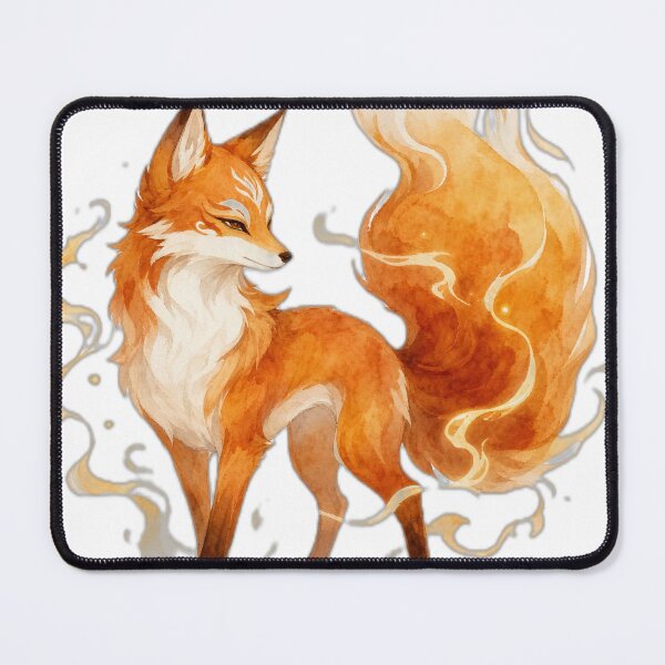 Item preview, Magical Fire Fox Fantasy Art Design designed and sold by DailyDoodlesBySumbul.