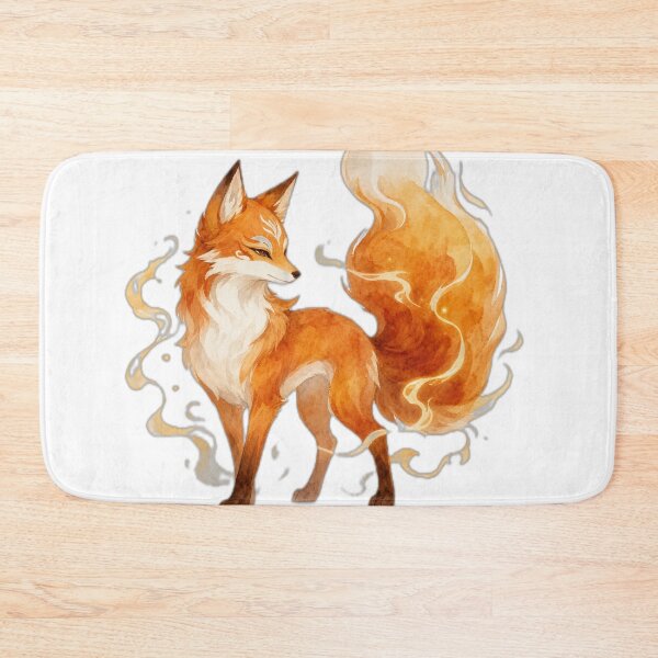 Item preview, Magical Fire Fox Fantasy Art Design designed and sold by DailyDoodlesBySumbul.