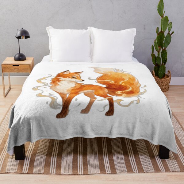 Item preview, Magical Fire Fox Fantasy Art Design designed and sold by DailyDoodlesBySumbul.