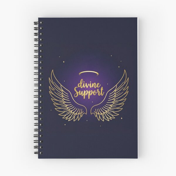 Item preview, Divine Support – Angel Wings and Halo Spiritual Design designed and sold by CosmicQuietLab.