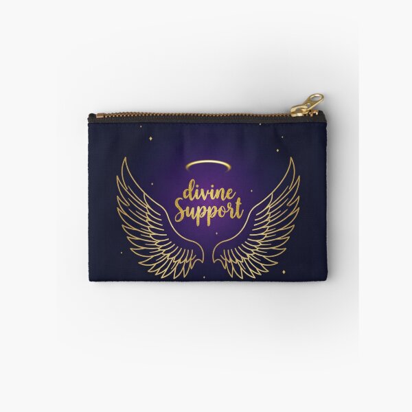 Item preview, Divine Support – Angel Wings and Halo Spiritual Design designed and sold by CosmicQuietLab.