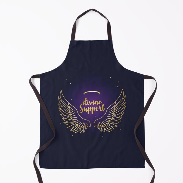 Item preview, Divine Support – Angel Wings and Halo Spiritual Design designed and sold by CosmicQuietStudio.