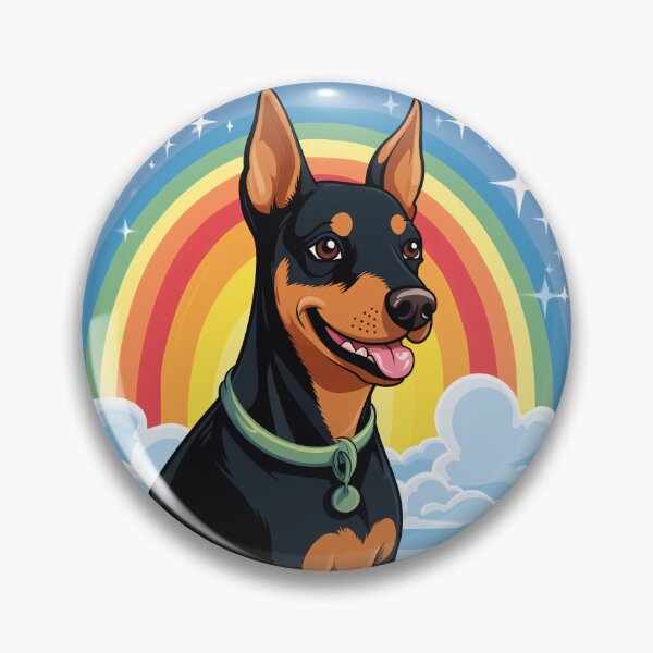 Item preview, Funny German Pinscher Colorful Rainbow Cute Mom Dad Kids designed and sold by rafaeltto.