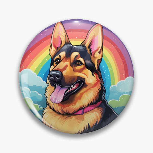 Item preview, Funny German Shepherd Colorful Rainbow Cute Mom Dad Kids designed and sold by rafaeltto.