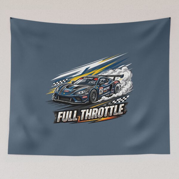 Item preview, Full Throttle Stickman Racing Car | Motorsport T-Shirt Design designed and sold by Chroma Dreams .