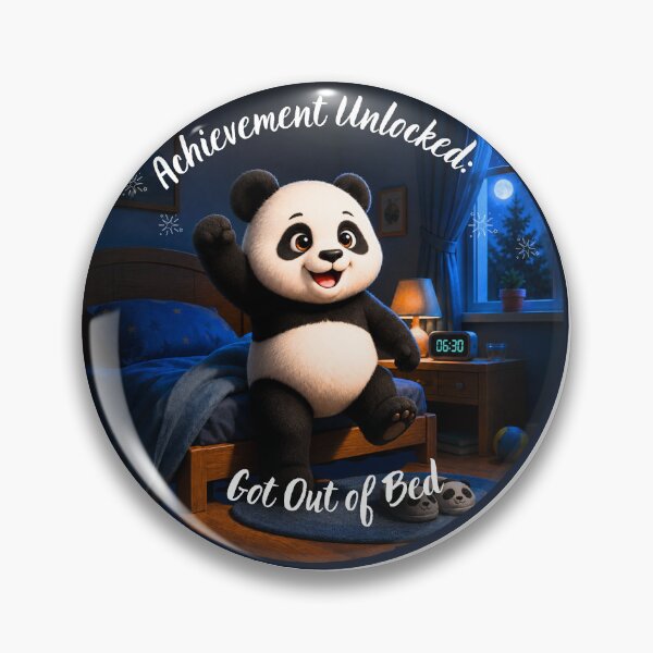 Item preview, Achievement Unlocked Sleepy Panda designed and sold by EnginerdStudio.