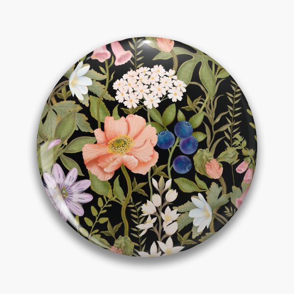 Item preview, Luxurious and rich seamless pattern in a moody floral style. designed and sold by Grin Katalina Floral Patterns & Cozy Art.