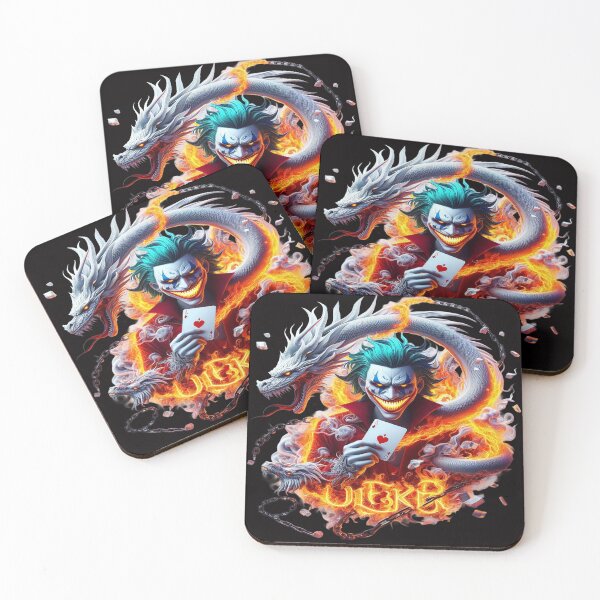 Item preview, Flaming Joker Dragon – Chaos Card Master Dark Fantasy Art designed and sold by RAYBIL.