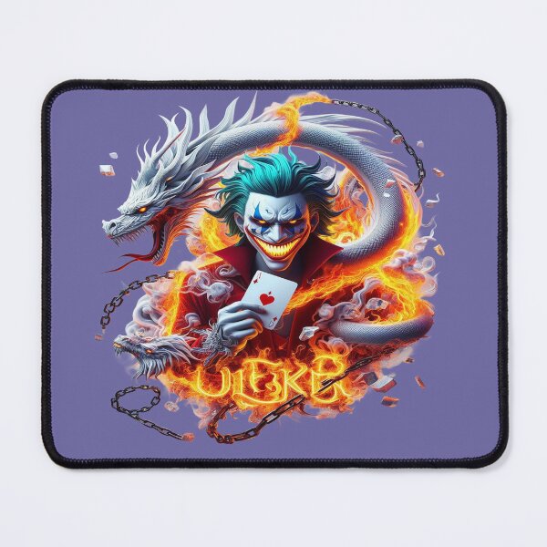 Item preview, Flaming Joker Dragon – Chaos Card Master Dark Fantasy Art designed and sold by RAYBIL.