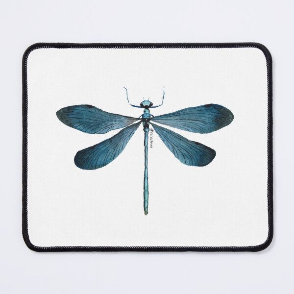 Item preview, blue dragonfly watercolor designed and sold by veroslawa.