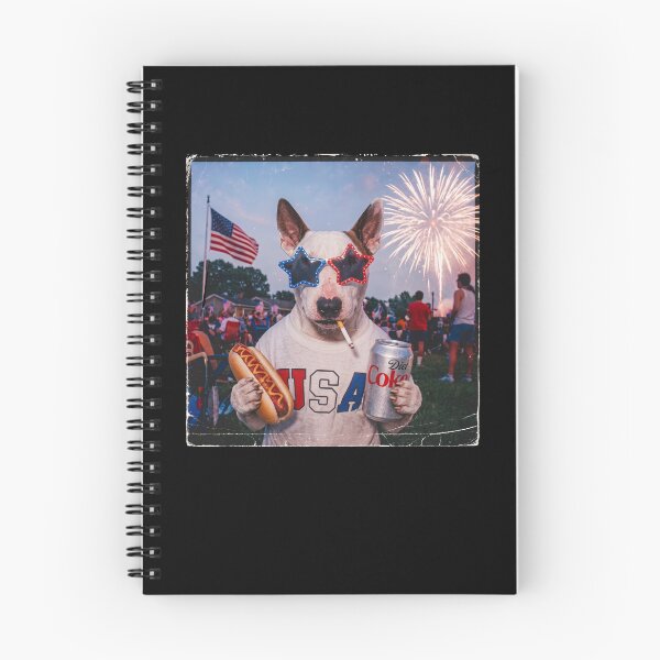 Item preview, Patriotic Bull Terrier USA Flag Hot Dog Fireworks 4th of July Dog designed and sold by ostenlee.