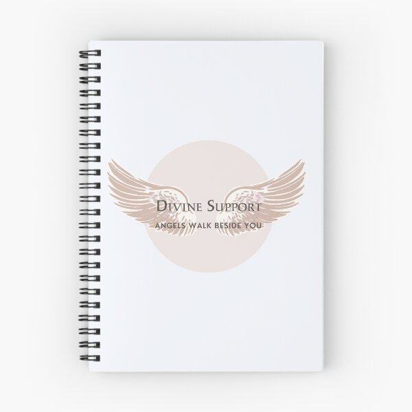 Item preview, Divine Support – Angels Walk Beside You Spiritual Typography Design designed and sold by CosmicQuietLab.