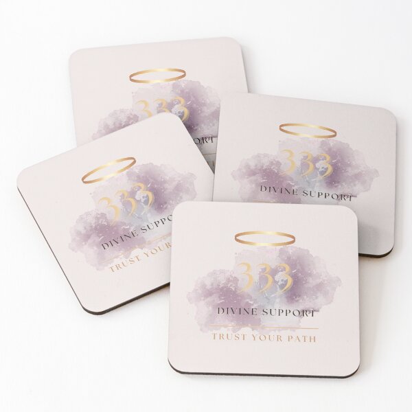 Item preview, 333 Divine Support – Trust Your Path Spiritual Typography Design designed and sold by CosmicQuietStudio.