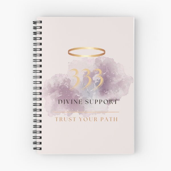 Item preview, 333 Divine Support – Trust Your Path Spiritual Typography Design designed and sold by CosmicQuietLab.